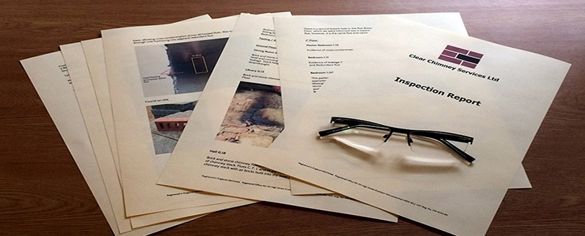 Our printed chimney inspection reports